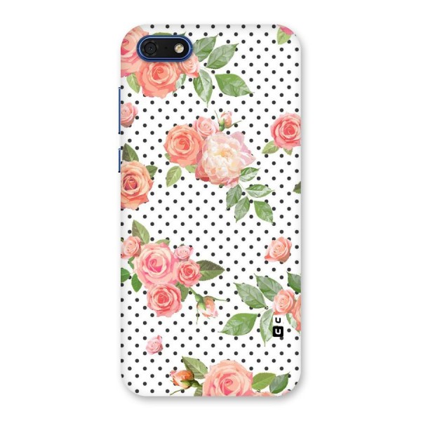 Polka Bloom White Back Case for Honor 7s