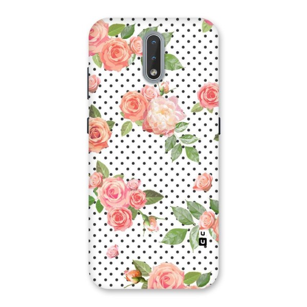 Polka Bloom White Back Case for Nokia 2.3