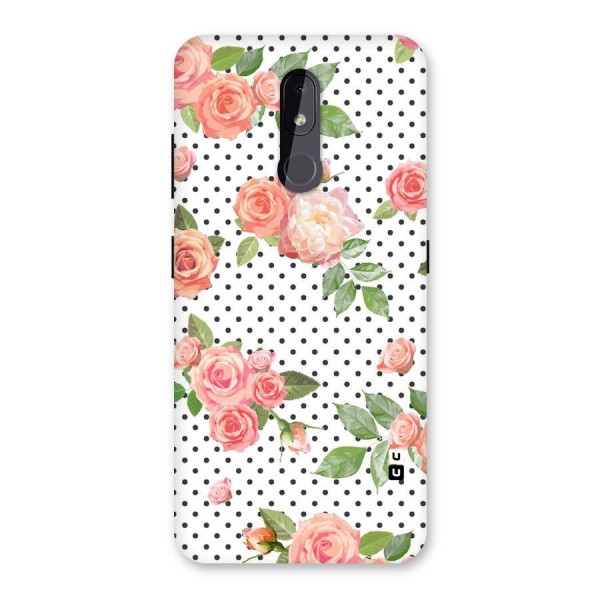 Polka Bloom White Back Case for Nokia 3.2