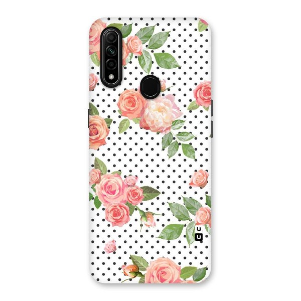 Polka Bloom White Back Case for Oppo A31