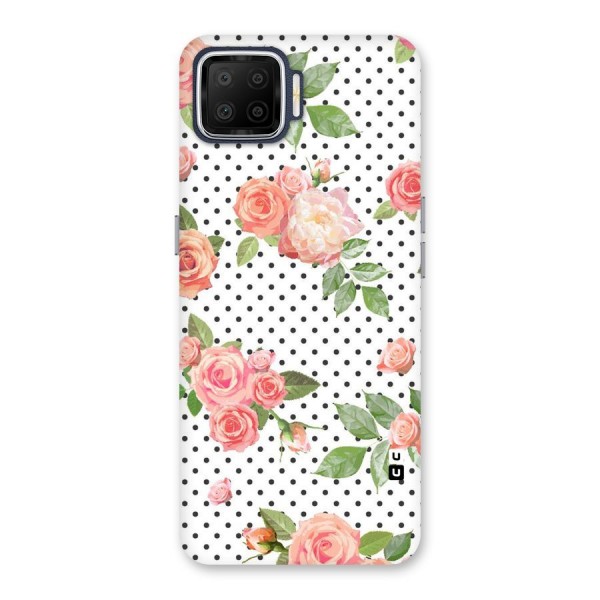 Polka Bloom White Back Case for Oppo F17