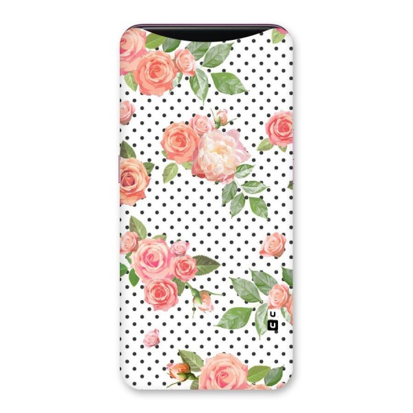 Polka Bloom White Back Case for Oppo Find X