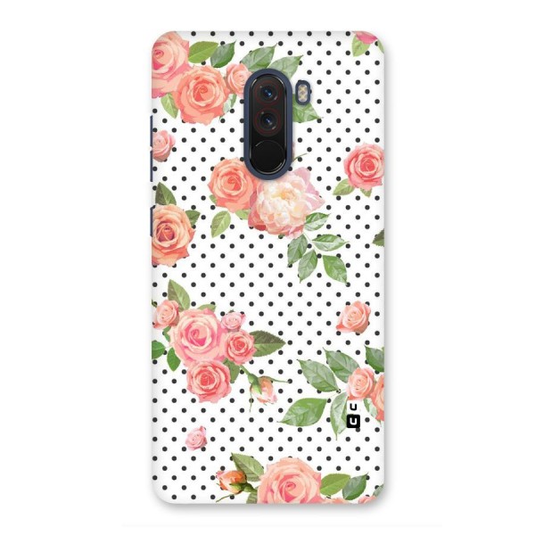 Polka Bloom White Back Case for Poco F1