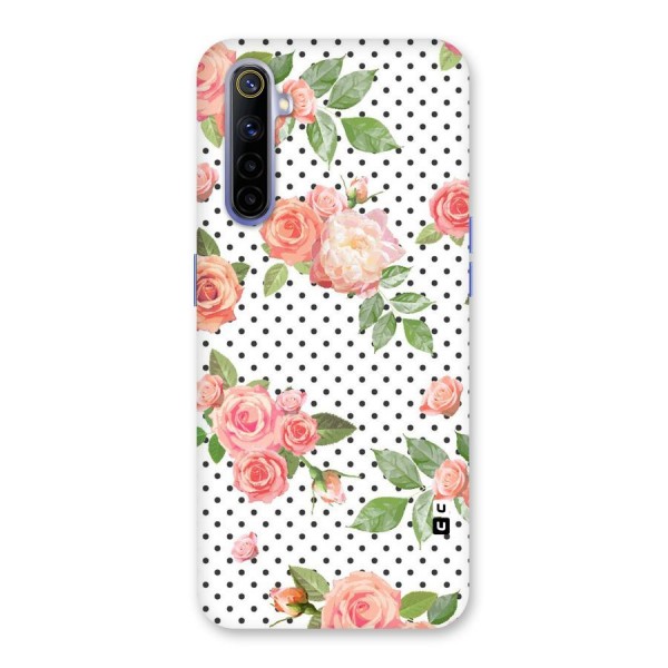 Polka Bloom White Back Case for Realme 6