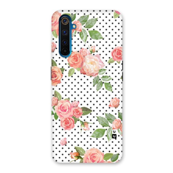 Polka Bloom White Back Case for Realme 6 Pro