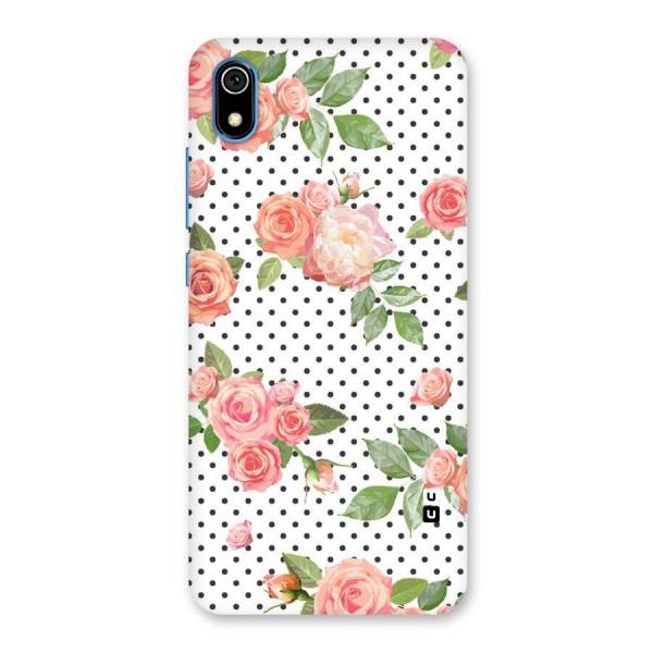 Polka Bloom White Back Case for Redmi 7A