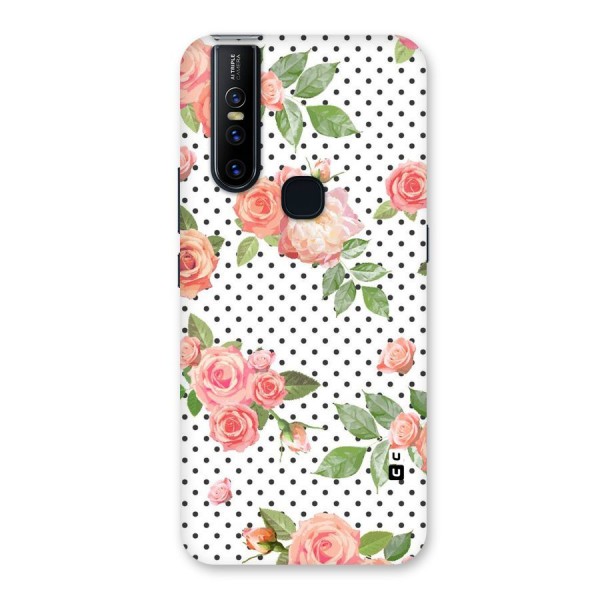 Polka Bloom White Back Case for Vivo V15