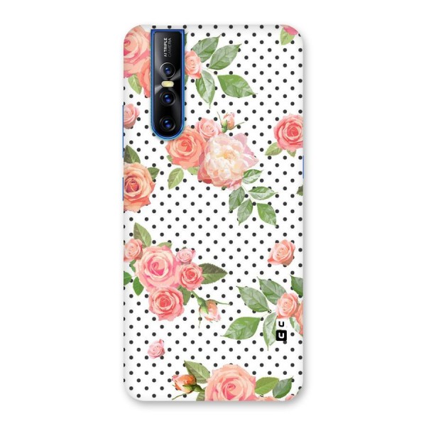 Polka Bloom White Back Case for Vivo V15 Pro