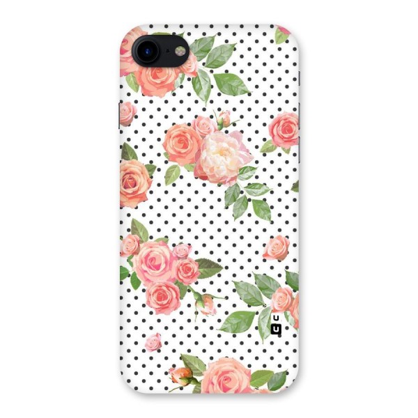 Polka Bloom White Back Case for iPhone SE 2020