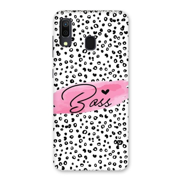 Polka Boss Back Case for Galaxy A20