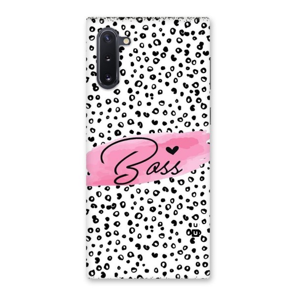 Polka Boss Back Case for Galaxy Note 10