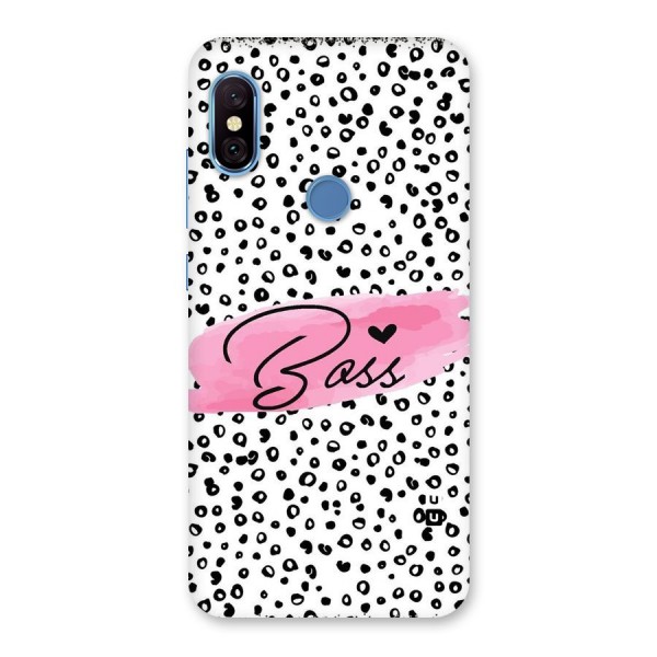 Polka Boss Back Case for Redmi Note 6 Pro