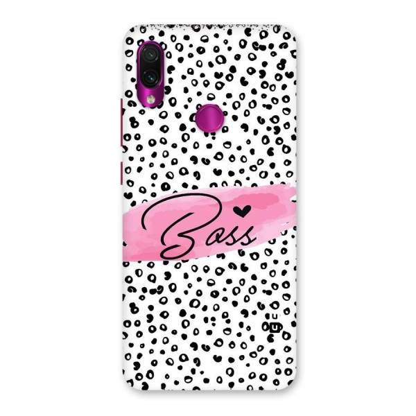 Polka Boss Back Case for Redmi Note 7 Pro