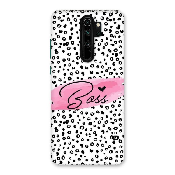 Polka Boss Back Case for Redmi Note 8 Pro