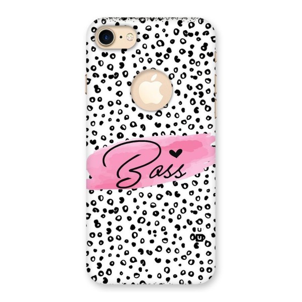 Polka Boss Back Case for iPhone 8 Logo Cut