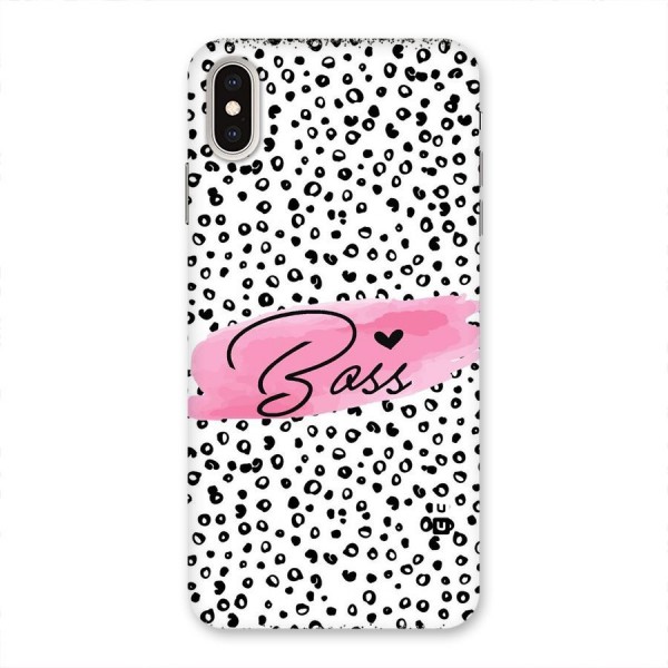 Polka Boss Back Case for iPhone XS Max