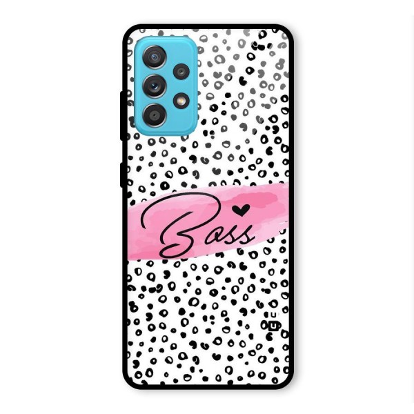 Polka Boss Glass Back Case for Galaxy A52s 5G