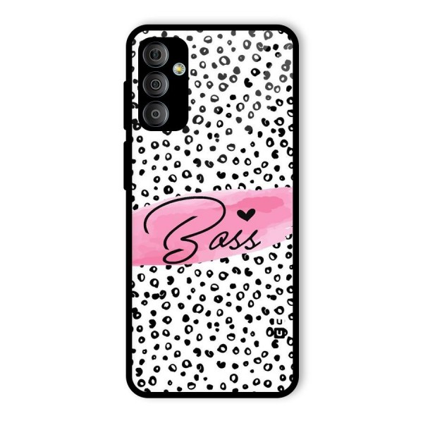 Polka Boss Glass Back Case for Galaxy F23