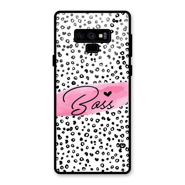 Polka Boss Glass Back Case for Galaxy Note 9