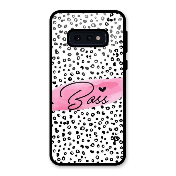 Polka Boss Glass Back Case for Galaxy S10e