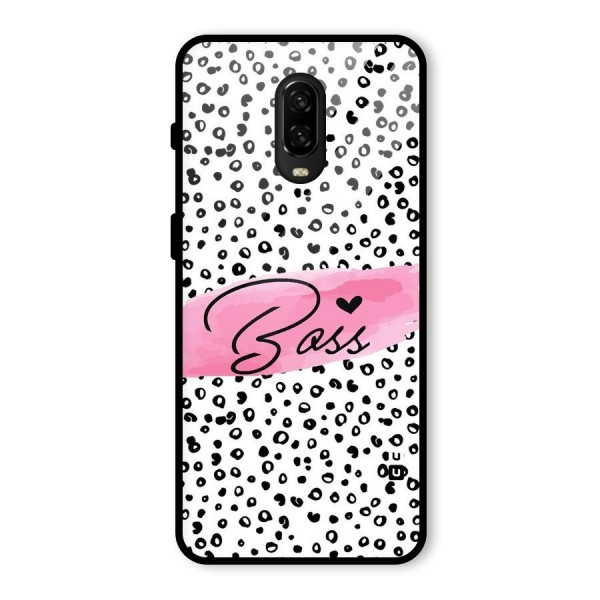 Polka Boss Glass Back Case for OnePlus 6T