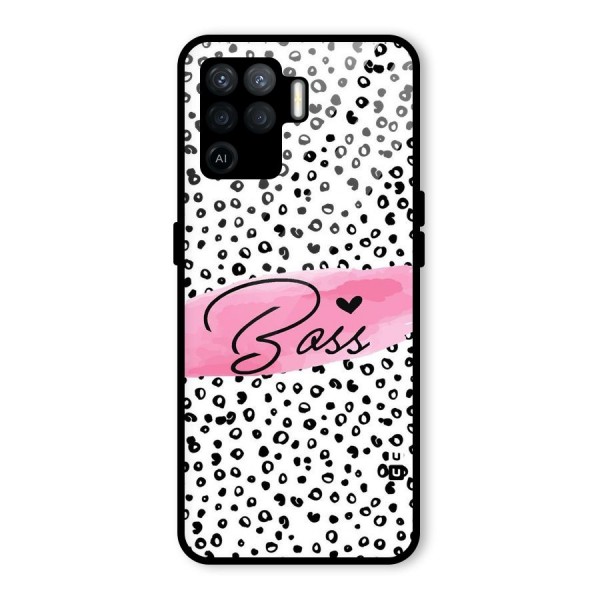 Polka Boss Glass Back Case for Oppo F19 Pro