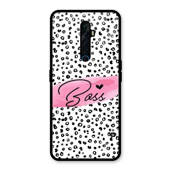 Polka Boss Glass Back Case for Oppo Reno2 Z