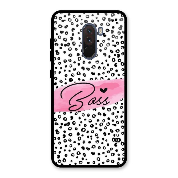 Polka Boss Glass Back Case for Poco F1