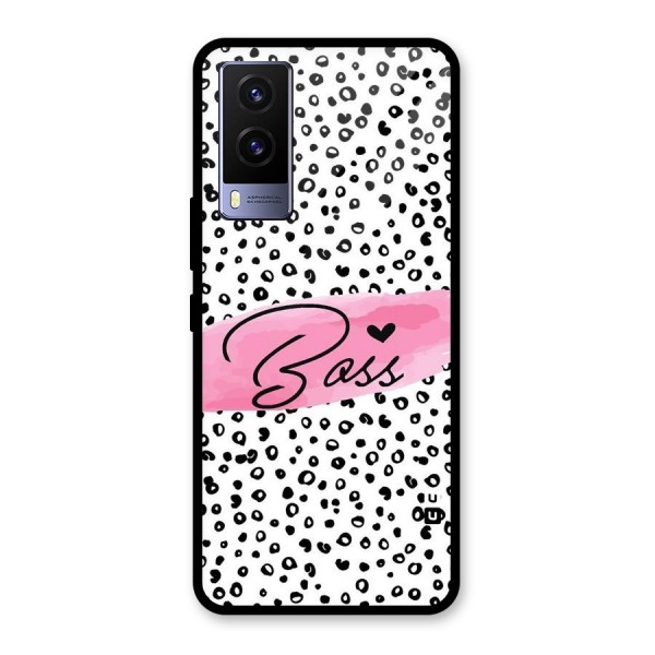 Polka Boss Glass Back Case for Vivo V21e 5G