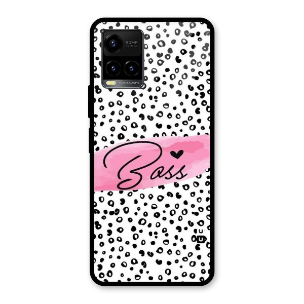 Polka Boss Glass Back Case for Vivo Y21 2021