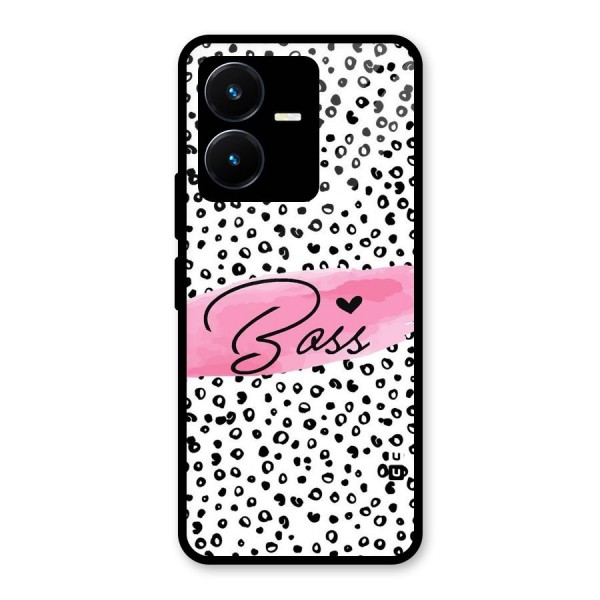 Polka Boss Glass Back Case for Vivo Y22