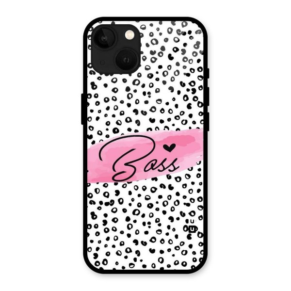 Polka Boss Glass Back Case for iPhone 13