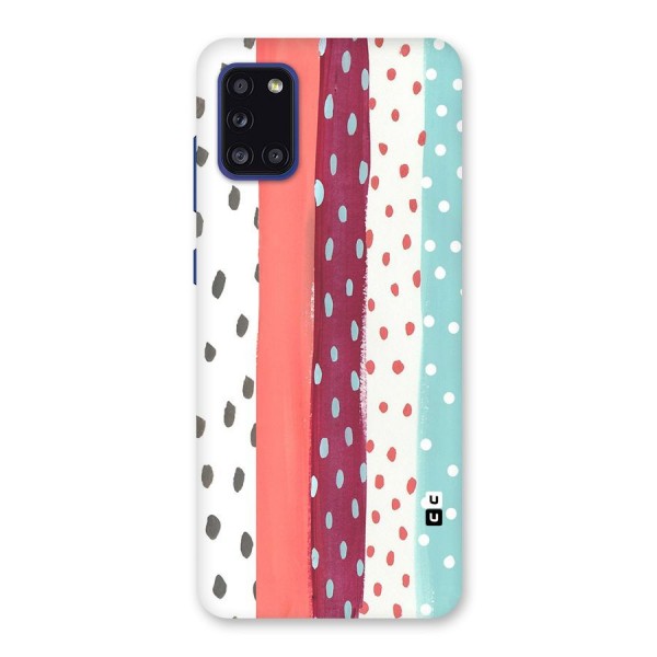 Polka Brush Art Back Case for Galaxy A31