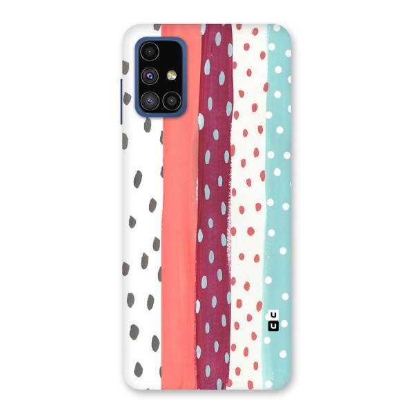 Polka Brush Art Back Case for Galaxy M51