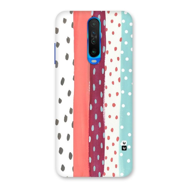 Polka Brush Art Back Case for Poco X2