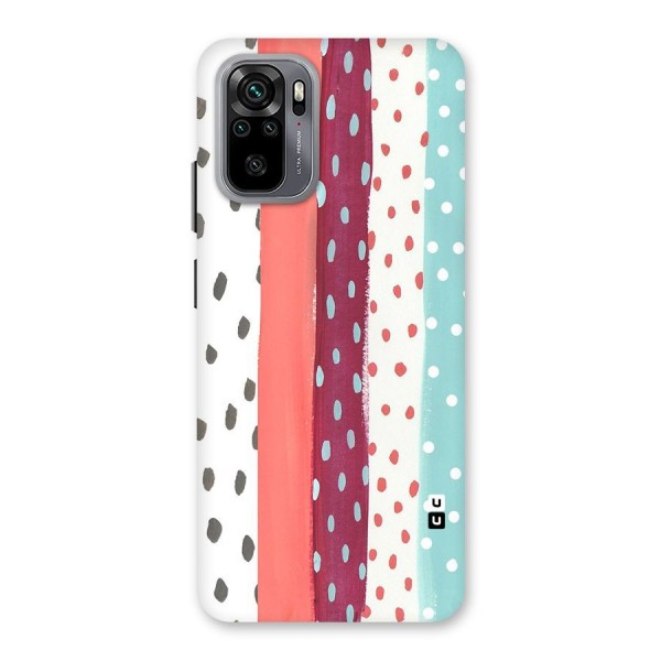 Polka Brush Art Back Case for Redmi Note 10