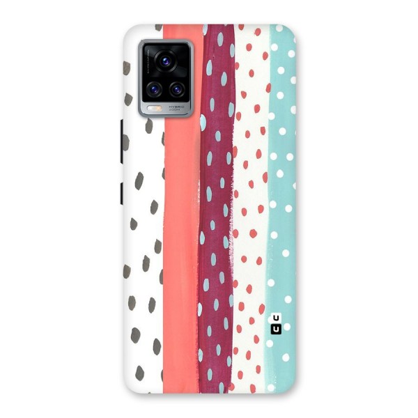 Polka Brush Art Back Case for Vivo V20 Pro