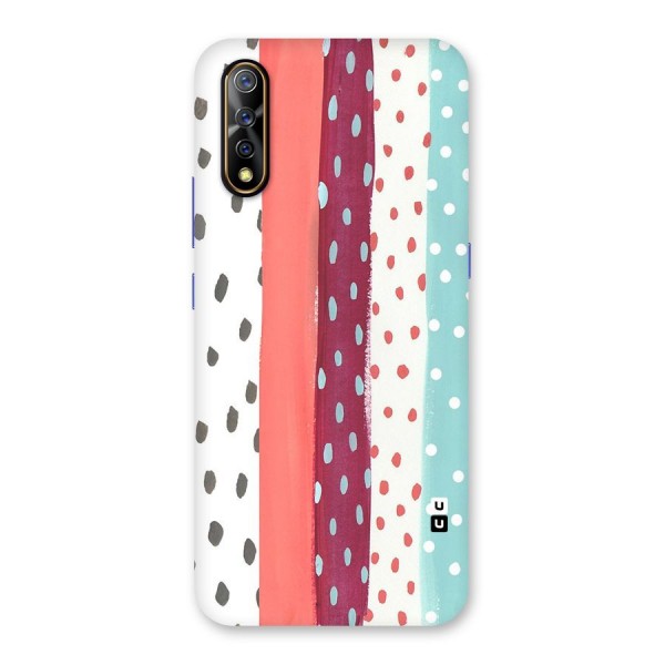 Polka Brush Art Back Case for Vivo Z1x