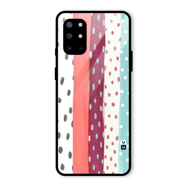 Polka Brush Art Glass Back Case for OnePlus 8T