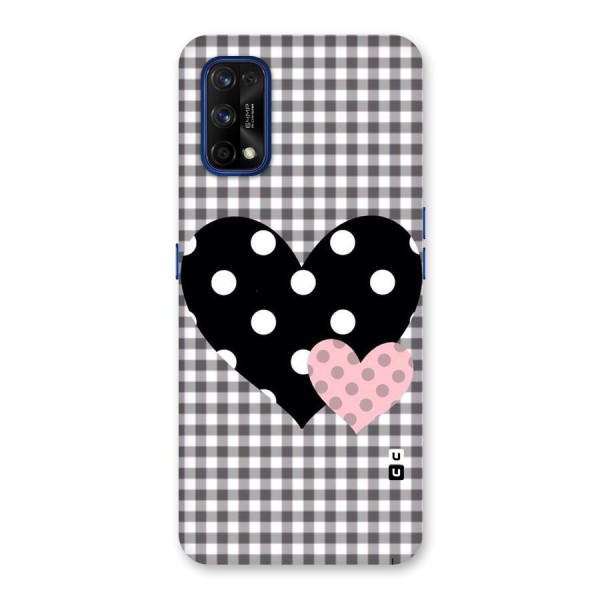 Polka Check Hearts Back Case for Realme 7 Pro