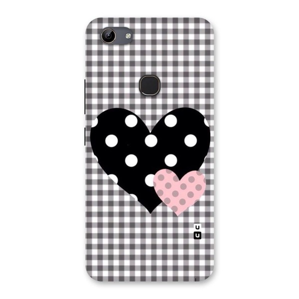 Polka Check Hearts Back Case for Vivo Y81