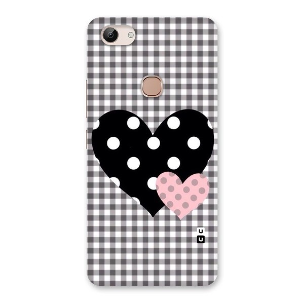 Polka Check Hearts Back Case for Vivo Y83