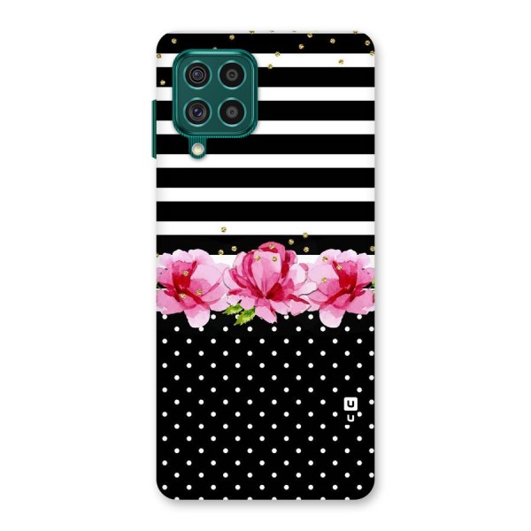 Polka Floral Stripes Back Case for Galaxy F62