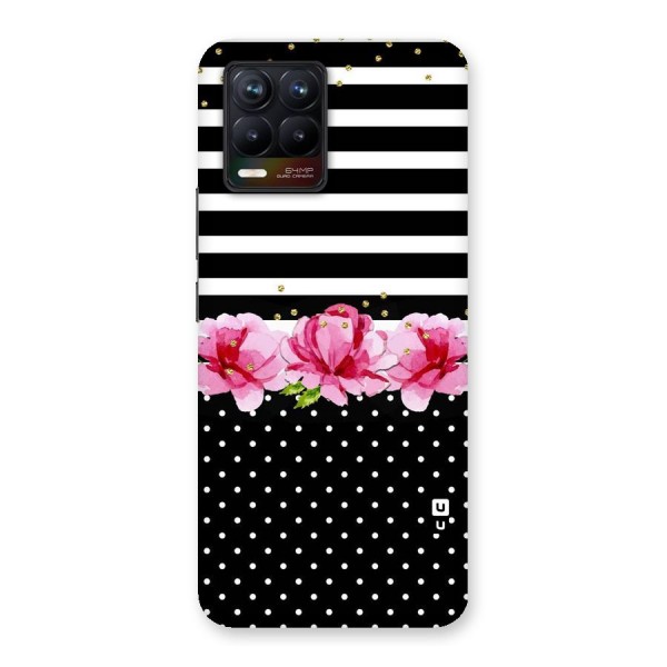 Polka Floral Stripes Back Case for Realme 8