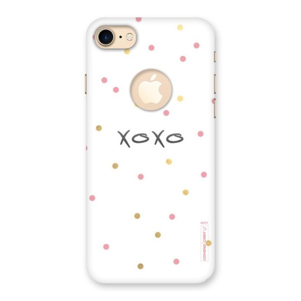 Polka Hugs Back Case for iPhone 8 Logo Cut