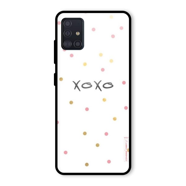 Polka Hugs Glass Back Case for Galaxy A51