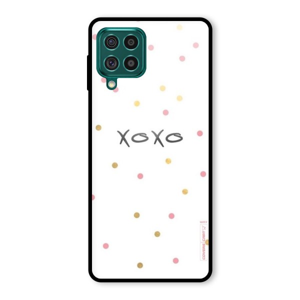 Polka Hugs Glass Back Case for Galaxy F62