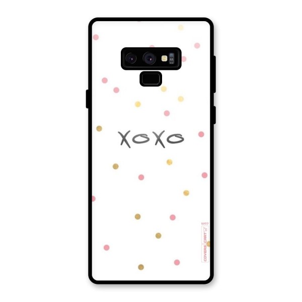 Polka Hugs Glass Back Case for Galaxy Note 9