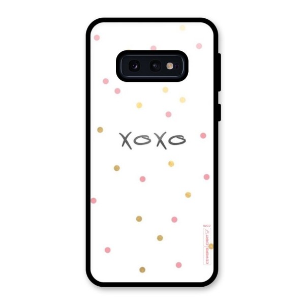 Polka Hugs Glass Back Case for Galaxy S10e