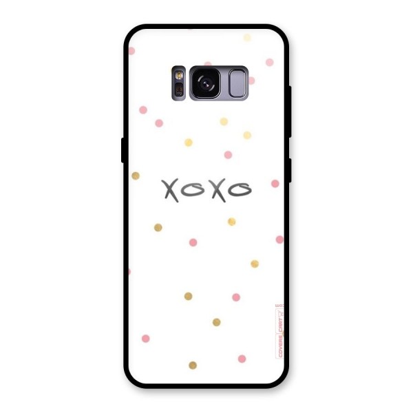 Polka Hugs Glass Back Case for Galaxy S8